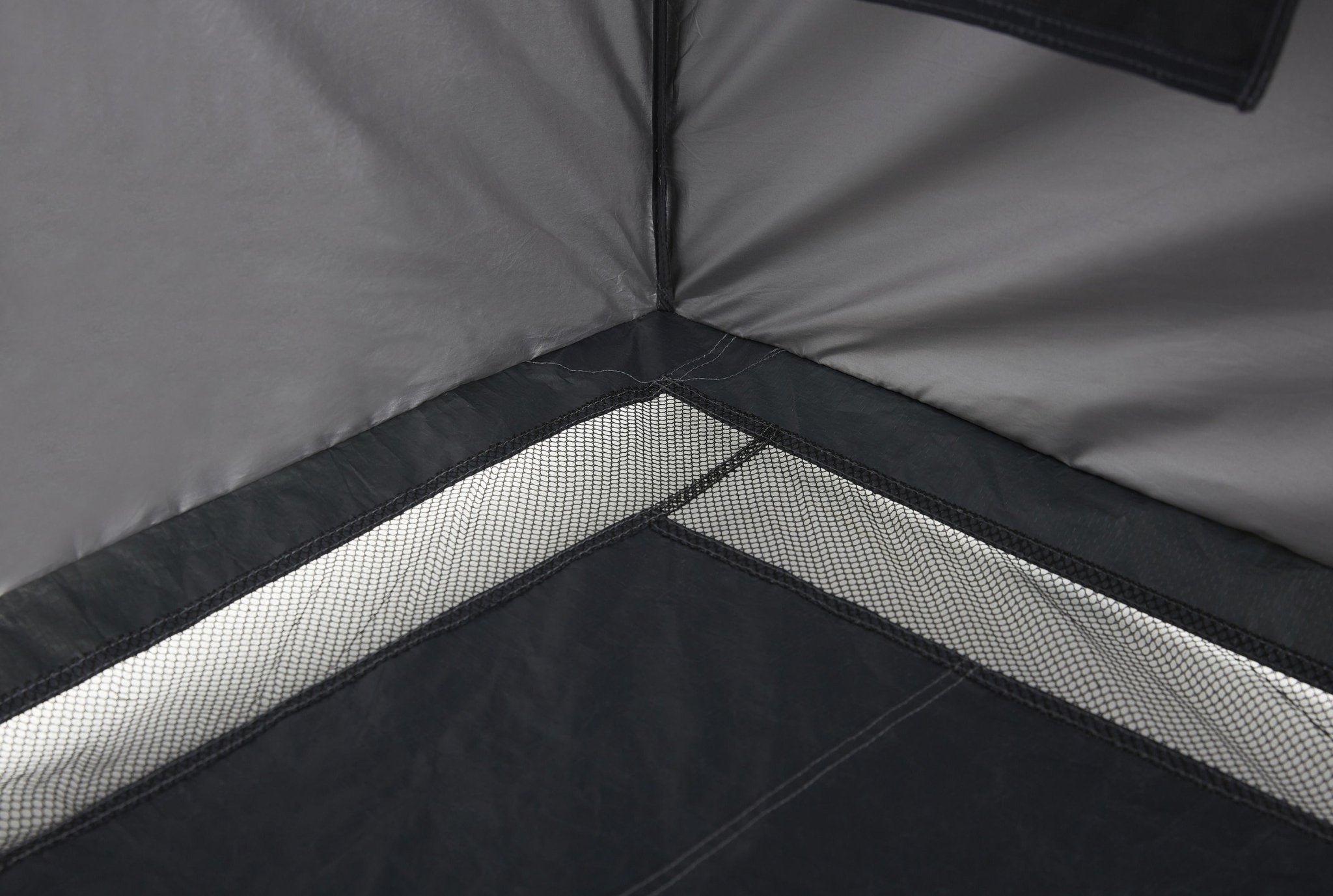 Inside corner of the ENSUITE Single, showing the reflective lining
