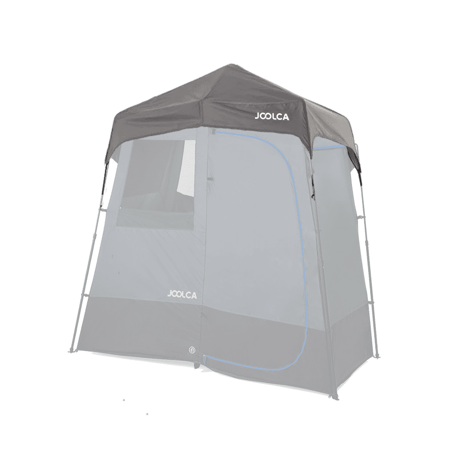 ENSUITE Double shower tent with the rainfly fitted over the roof